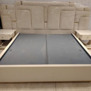 aurora cream panel bed